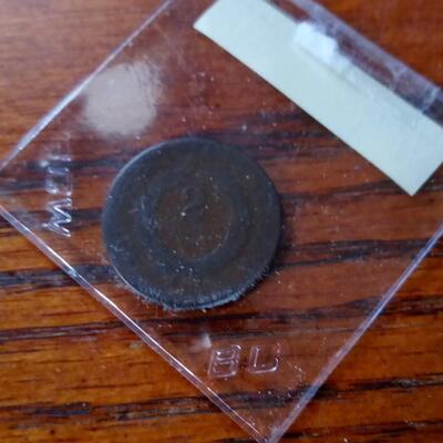 LOT 48  1865 CIVIL WAR TWO CENT COIN