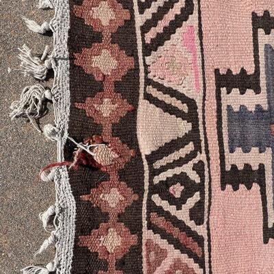 Bold Handcrafted Persian Kilim Runner 52 x 115