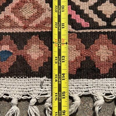Bold Handcrafted Persian Kilim Runner 52 x 115