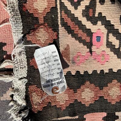 Bold Handcrafted Persian Kilim Runner 52 x 115