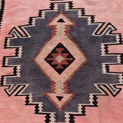 Bold Handcrafted Persian Kilim Runner 52 x 115