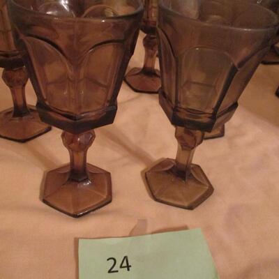 Fostoria Virginia Brown Glassware