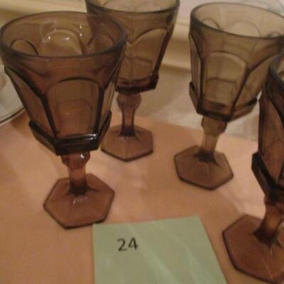 Fostoria Virginia Brown Glassware