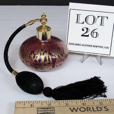 Beautiful Art Glass Perfume Bottle, Royal Brierley Studios