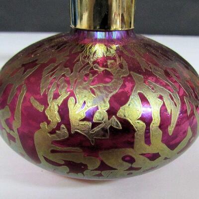 Beautiful Art Glass Perfume Bottle, Royal Brierley Studios