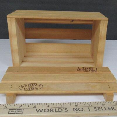 Smaller Wood Decorative Box With Cover, Snickers Brand