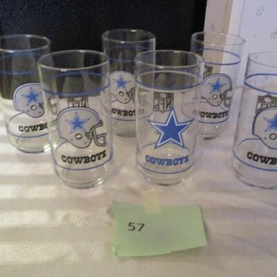 Set of Dallas Cowboys Glasses