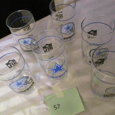 Set of Dallas Cowboys Glasses