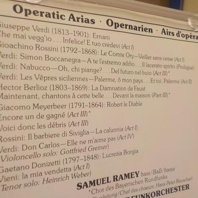 3 Great Opera Singers CD's,  Samuel Ramey, Puccini, Pavarotti, Corelli, Milness, Ghiara.