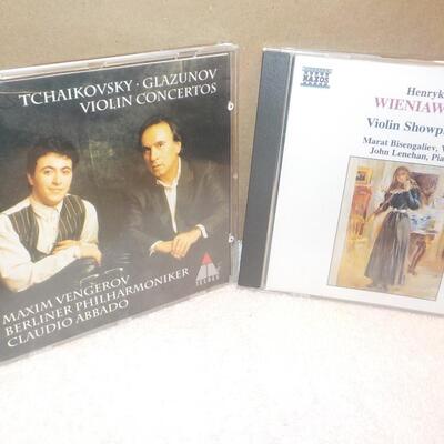 2 CD's Peter Tchalkovsky Glazunow and Henryk Wieniawski Violin Showpieces.
