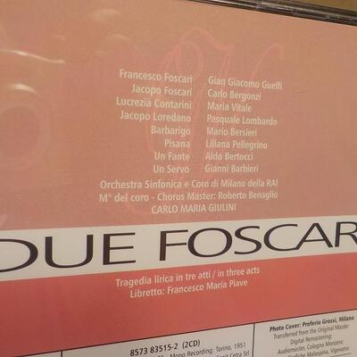 "I DUE FOSCARI". 2- CD'S , GIUSEPPE VERDI.