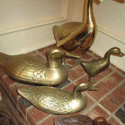 Large Brass Ducks