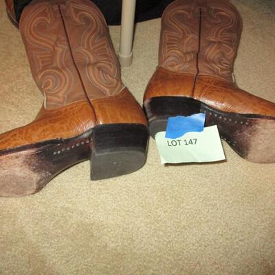Morgan Leather Cowboy Boots