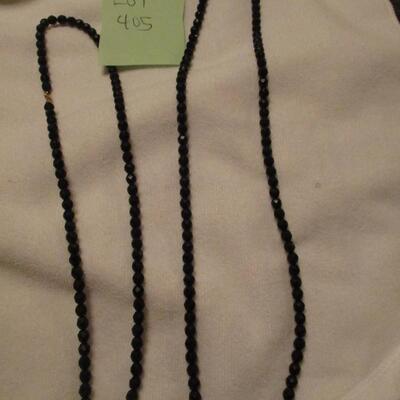 Black Stone Necklaces w/earrings
