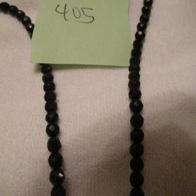 Black Stone Necklaces w/earrings