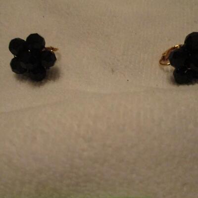 Black Stone Necklaces w/earrings