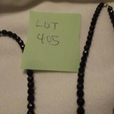 Black Stone Necklaces w/earrings