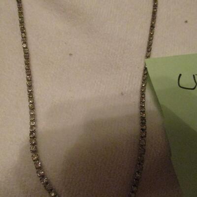 Faux Diamond chain necklace