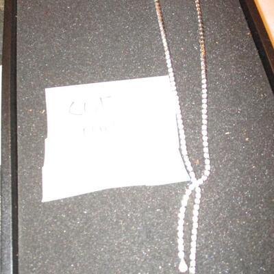 Faux Diamond chain necklace