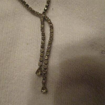 Faux Diamond chain necklace