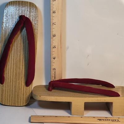 Traditional Oriental bamboo shoes