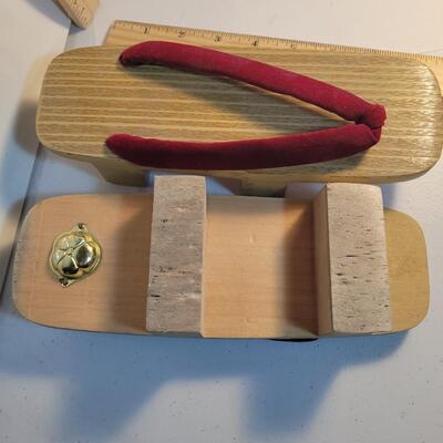 Traditional Oriental bamboo shoes