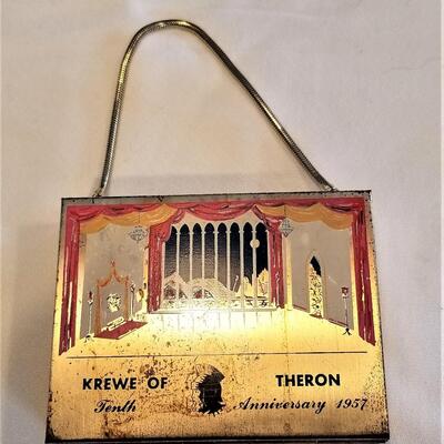 Lot #24  Mardi Gras Krewe Favor - Vintage Krewe of THERON Vanity bag - 1957