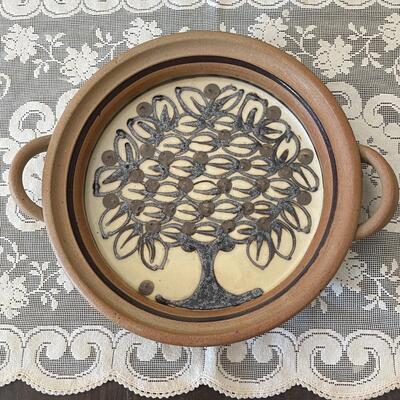 Lot 48 E-K Heerwagen Danmark Art Pottery Bowl 1974 Tree of Life
