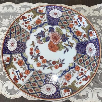 Lot 49 Decorative Asian Design Plates Fish Flowers