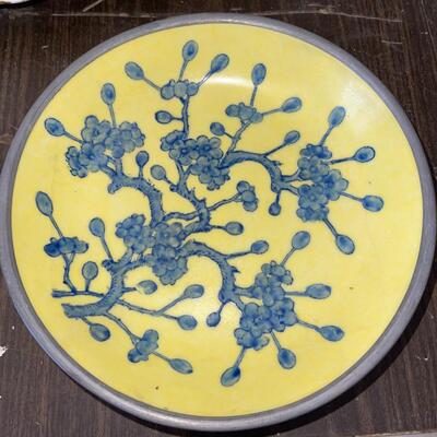 Lot 51 Fruit & Veggie Group Plates Salt & Pepper Celery Pear Pewter Clad Asian