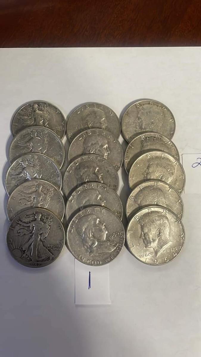 15 90 Half Dollar Lot EstateSales 15-90-half-dollar-lot-estatesales