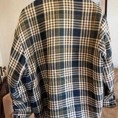 Lot 67 David Taylor Plaid Flannel Shirt Quilted Lining