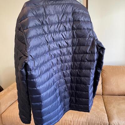 Lot 68 Light Weight Quilted Puffer Jacket Extra Large Navy Blue
