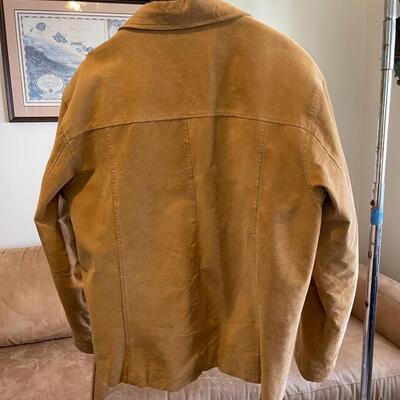 Lot 69 Vintage Leather Suede Jacket Zip Front Size Large