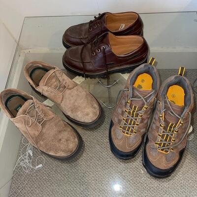 Lot 75 Mens Lace Up Shoes 3 Pair Topsiders HiTops Bass Suede Oxfords Size 9