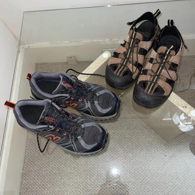 Lot 76 New Balance Cross Trainers + Lace Up Sandals Size 9.5