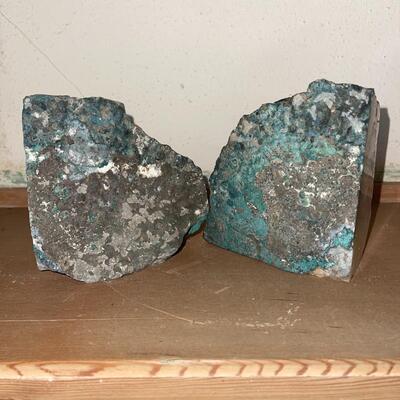 Lot 106 Geode Amethyst Crystal Book Ends