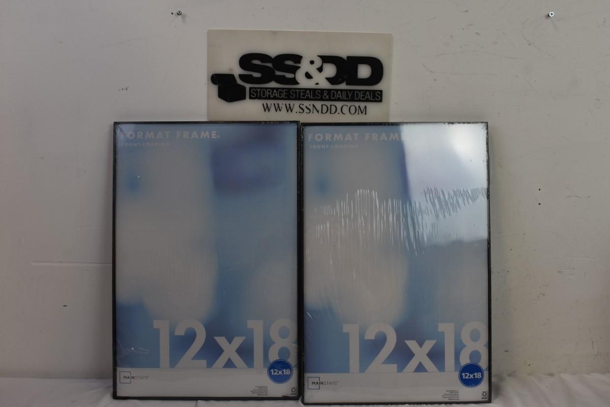 2 Mainstays Format Frames 12 x 18 Front Loading. (1 frame chipped) New