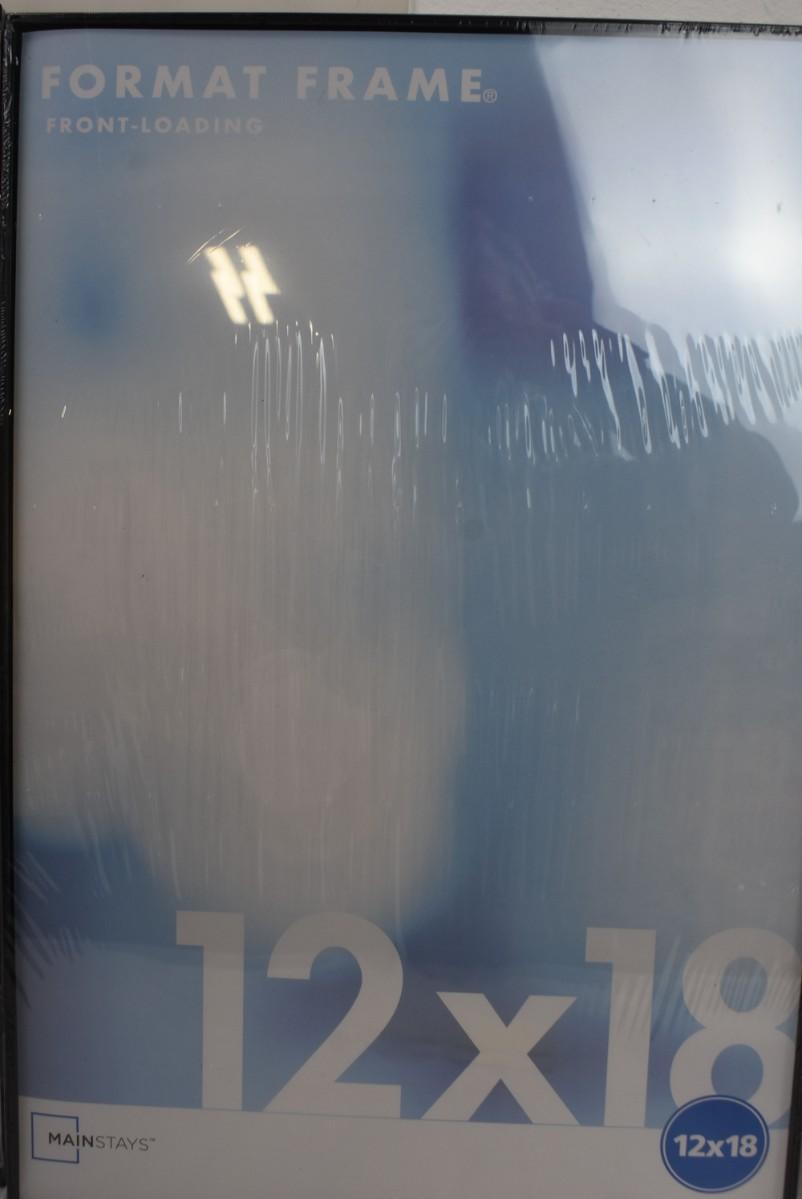 2 Mainstays Format Frames 12 x 18 Front Loading. (1 frame chipped) New