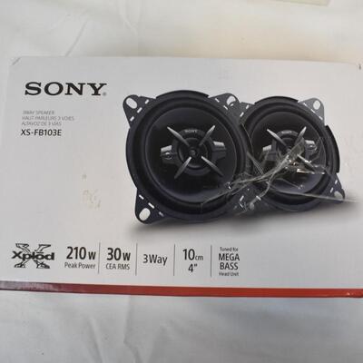 Sony 3Way Speakers, 4