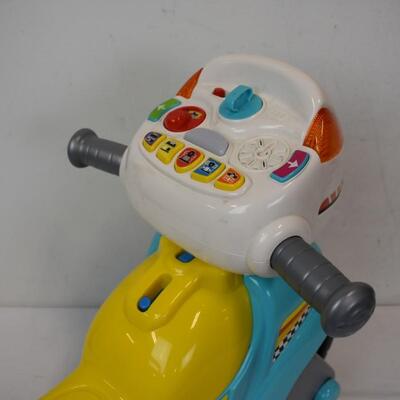 VTech Ride On 3 Wheel Motorcycle Toy. Electronics features do not work