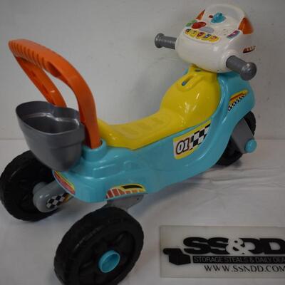 VTech Ride On 3 Wheel Motorcycle Toy. Electronics features do not work