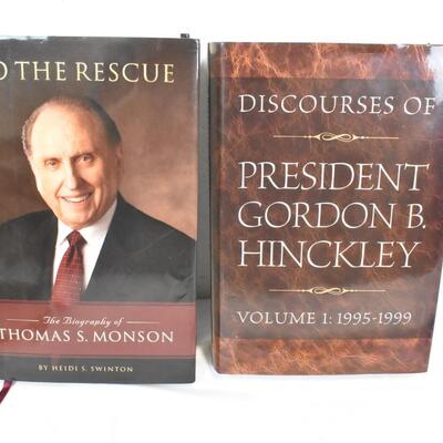 4 Hardcover LDS Books: Acts of Modern Apostles -to- To the Rescue