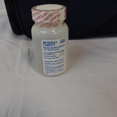 Medical Supplies +IHC Duffel: Gauze Pads, Hydrogen Peroxide, Saline Solution,etc