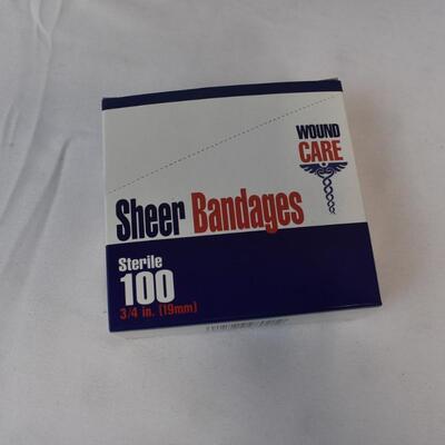 Medical Supplies +IHC Duffel: Gauze Pads, Hydrogen Peroxide, Saline Solution,etc