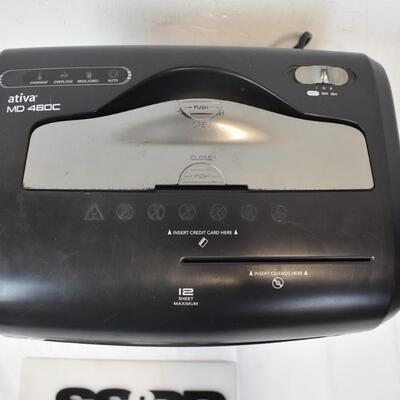 Ativa MD 46OC Shredder for Paper, Credit Cards, CDs