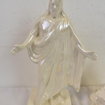 3 pc Christian Decor, Statues of Christ, Mary & Joseph