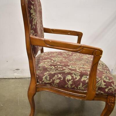 Vintage Style Wooden Living Room Armchair