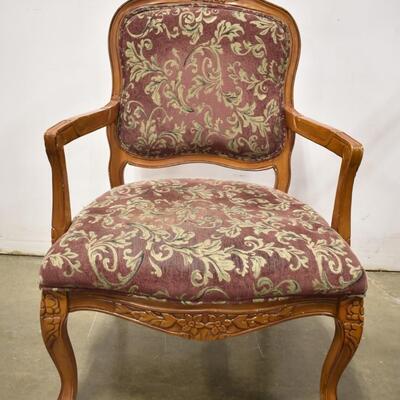Vintage Style Wooden Living Room Armchair