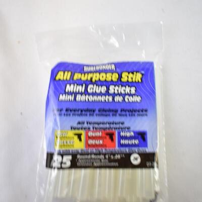 18+ pc Craft Lot: Photo Paper, Glue Gun and Glue Sticks, Fuax Flowers